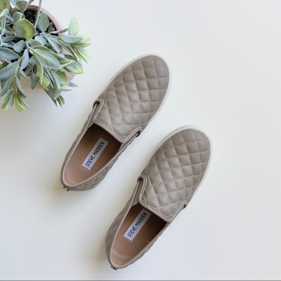steve madden quilted slip on